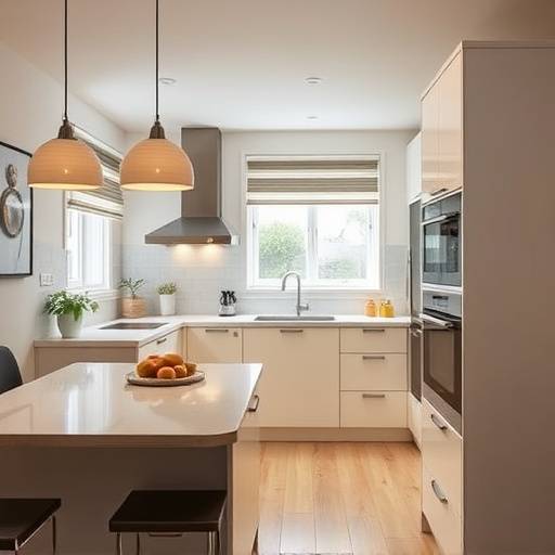 Image d'une cuisine am&radic;&copy;nag&radic;&copy;e et d&radic;&copy;cor&radic;&copy;e
