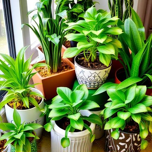 Plantes vertes d'int&radic;&copy;rieur dans des pots d&radic;&copy;coratifs